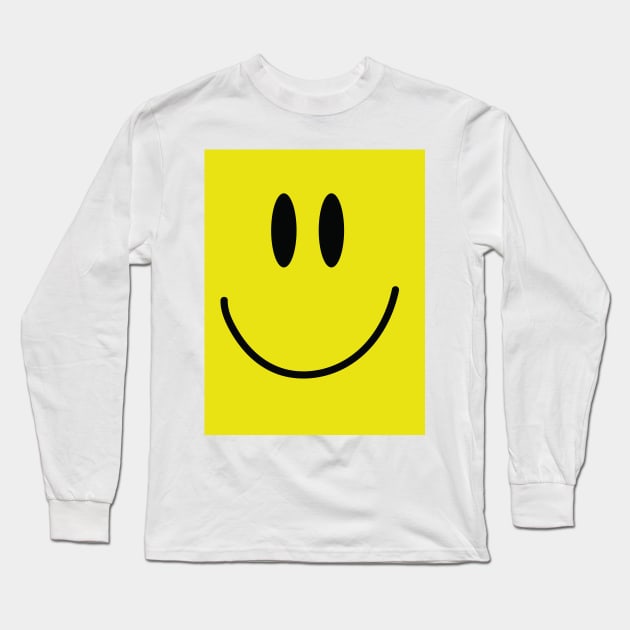 1990 Smilie face Long Sleeve T-Shirt by nickemporium1